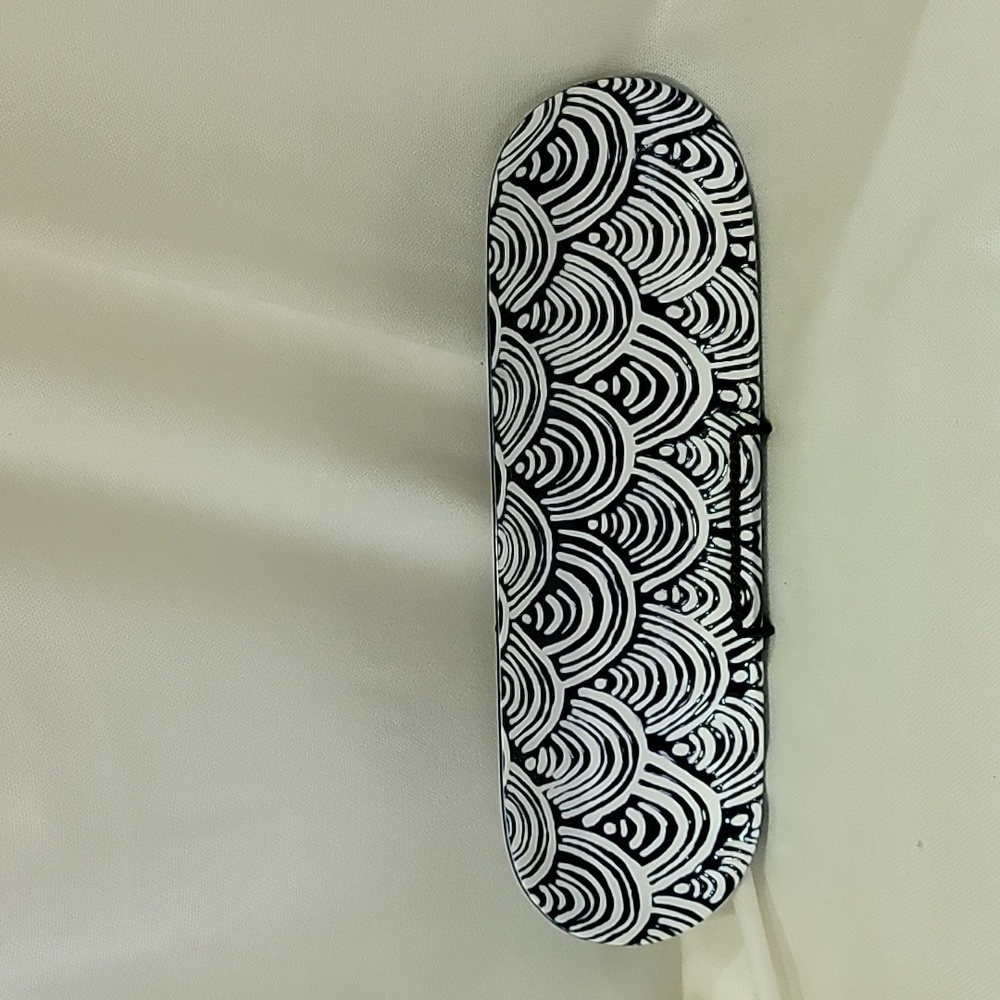 Short Stories Navy And White Ceramic Tray